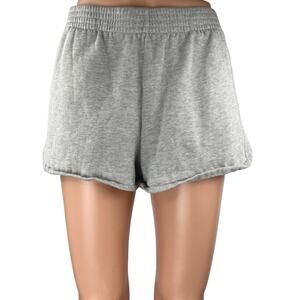 PacSun LA Hearts Gray Fleece High Waisted Relaxed Casual Lounge Shorts Size L